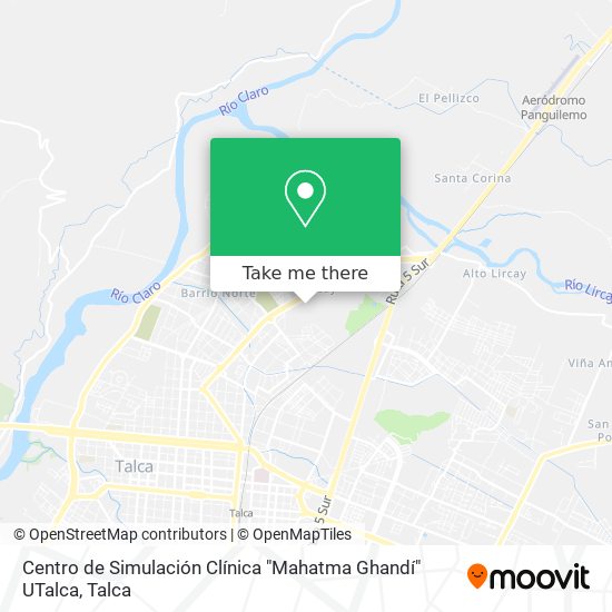 Mapa de Centro de Simulación Clínica "Mahatma Ghandí" UTalca