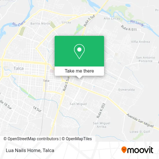 Lua Nails Home map
