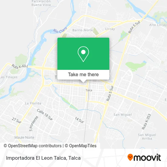 Importadora El Leon Talca map