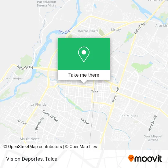 Vision Deportes map