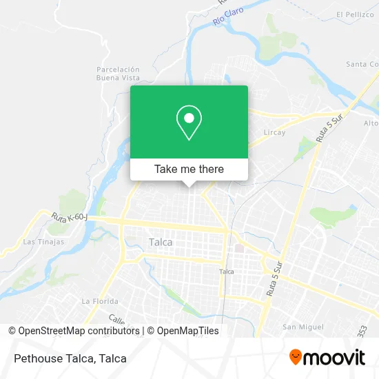 Pethouse Talca map