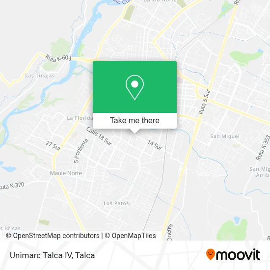 Unimarc Talca IV map