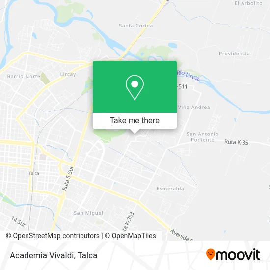Academia Vivaldi map