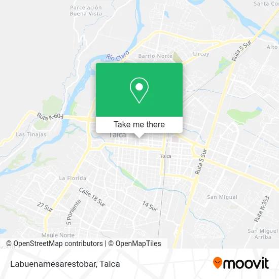 Labuenamesarestobar map