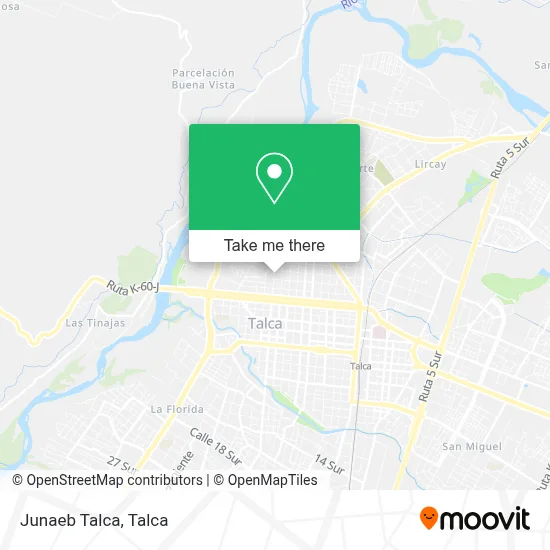 Junaeb Talca map