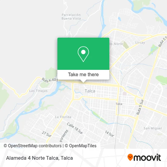 Alameda 4 Norte Talca map