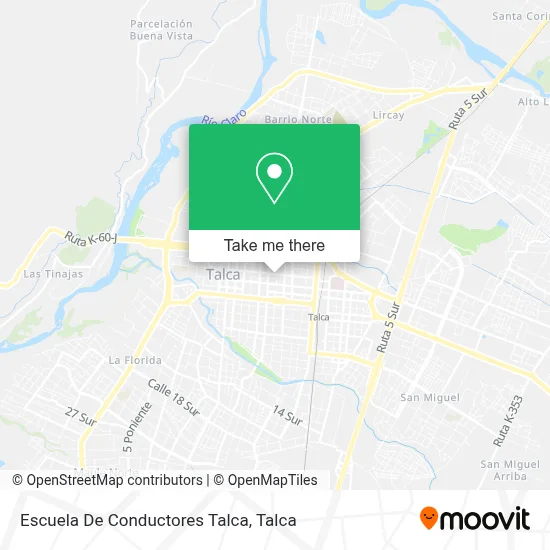 Escuela De Conductores Talca map