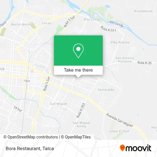 Bora Restaurant map