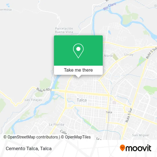 Cemento Talca map