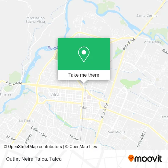 Outlet Neira Talca map