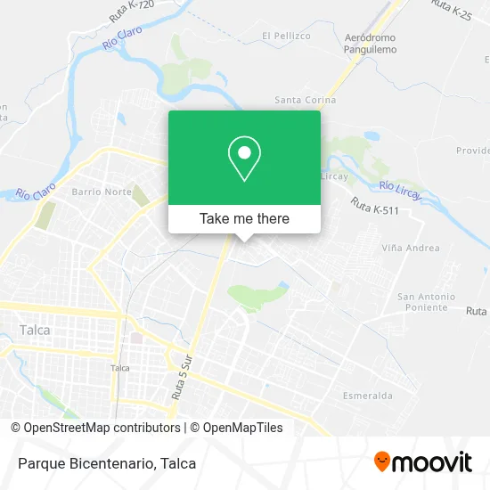 Parque Bicentenario map