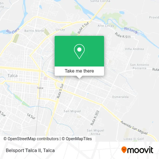 Belsport Talca II map