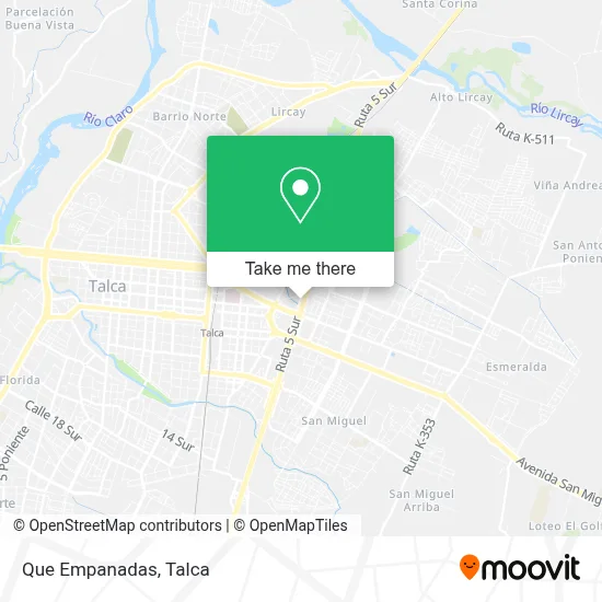 Que Empanadas map