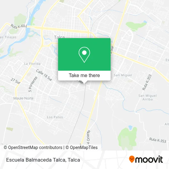Escuela Balmaceda Talca map