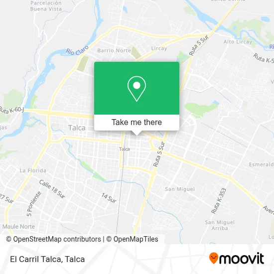El Carril Talca map