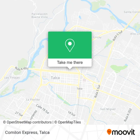 Comilon Express map
