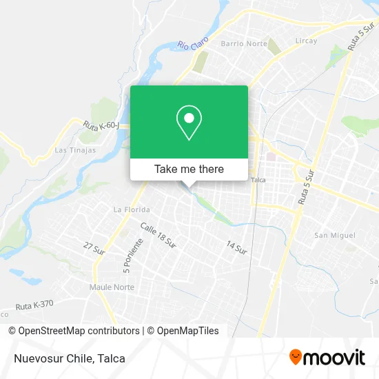 Nuevosur Chile map