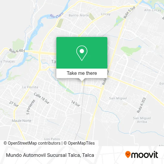 Mundo Automovil Sucursal Talca map