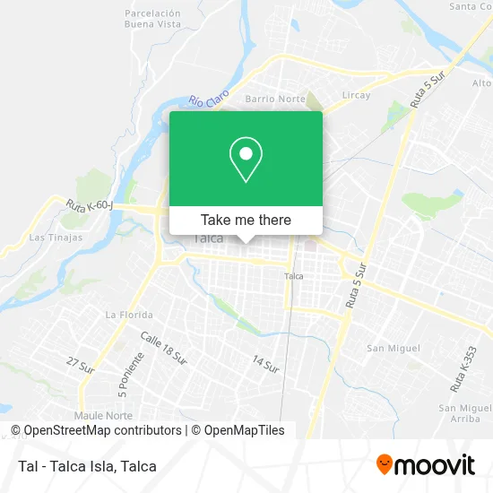 Tal - Talca Isla map