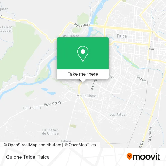 Quiche Talca map