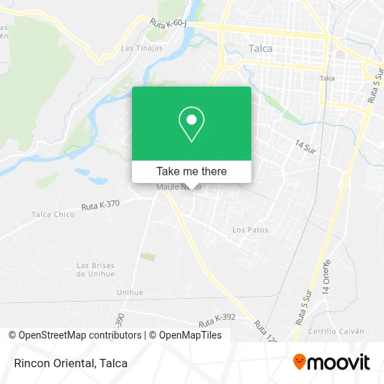 Rincon Oriental map