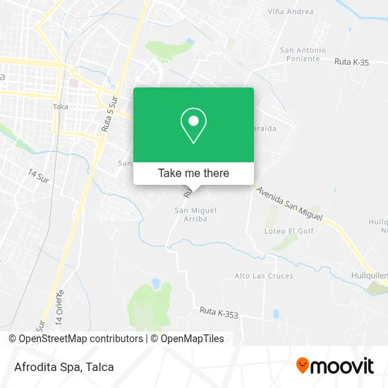 Afrodita Spa map