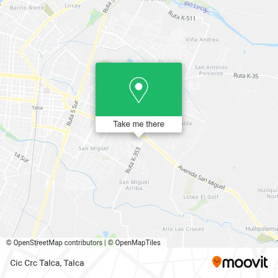 Cic Crc Talca map