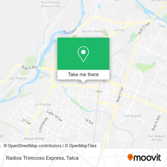 Radios Troncoso Express map