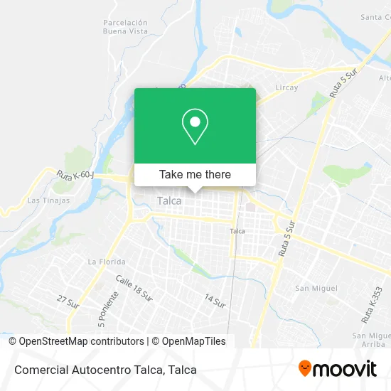 Comercial Autocentro Talca map