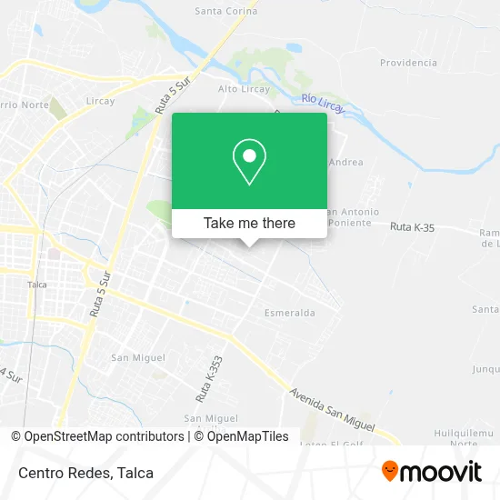 Centro Redes map