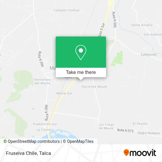 Fruselva Chile map