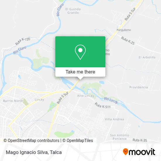 Mago Ignacio Silva map