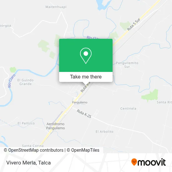 Vivero Merla map