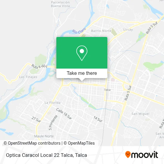Optica Caracol Local 22 Talca map