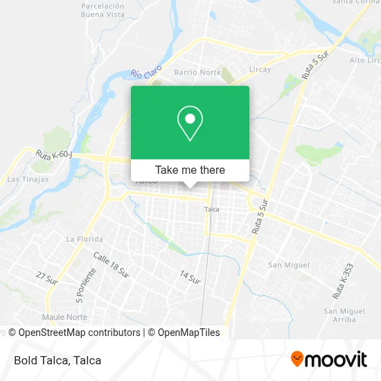 Bold Talca map