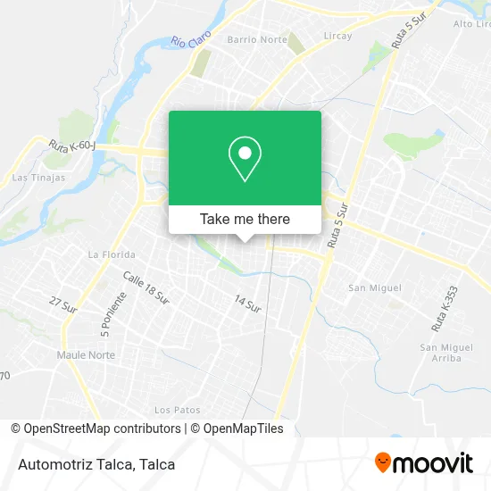 Automotriz Talca map