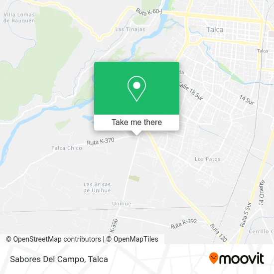 Sabores Del Campo map