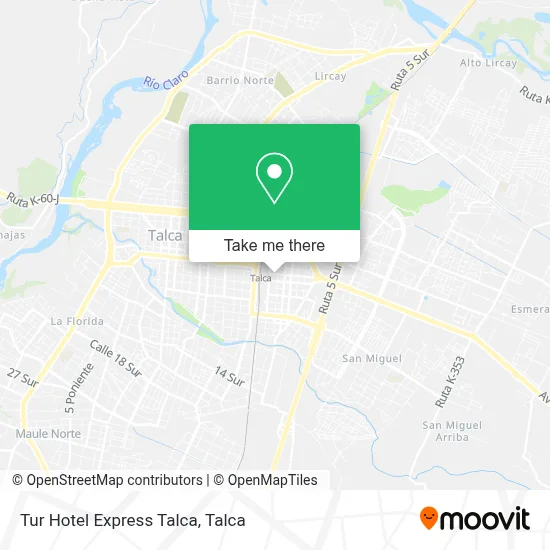 Tur Hotel Express Talca map