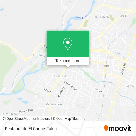 Restaurante El Chupe map