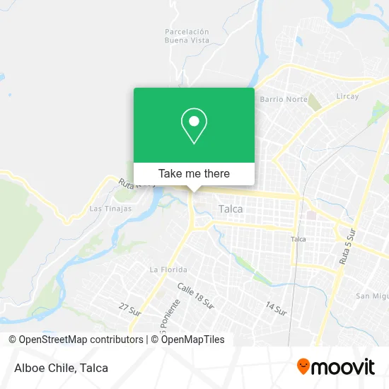 Alboe Chile map