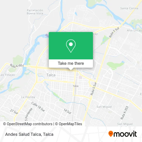 Andes Salud Talca map
