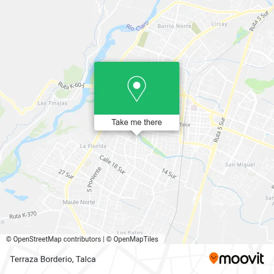 Terraza Borderio map