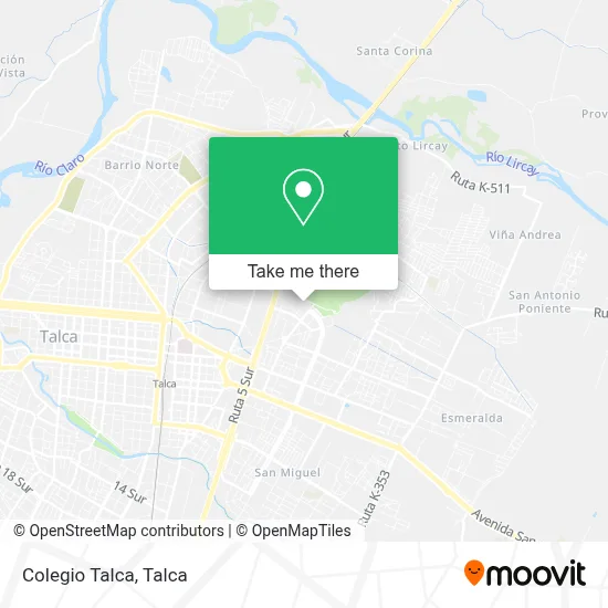 Colegio Talca map