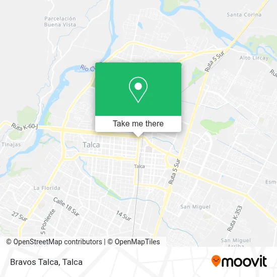 Bravos Talca map
