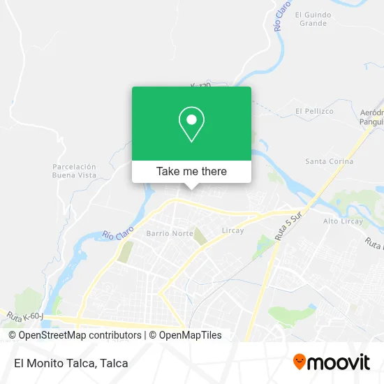 El Monito Talca map