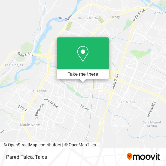 Pared Talca map