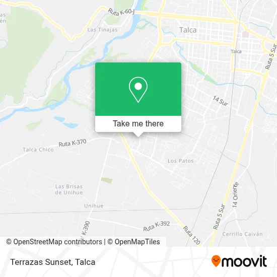Terrazas Sunset map