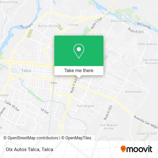 Olx Autos Talca map