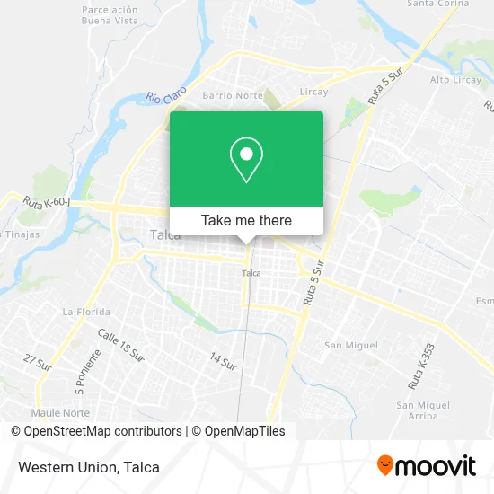 Western Union map