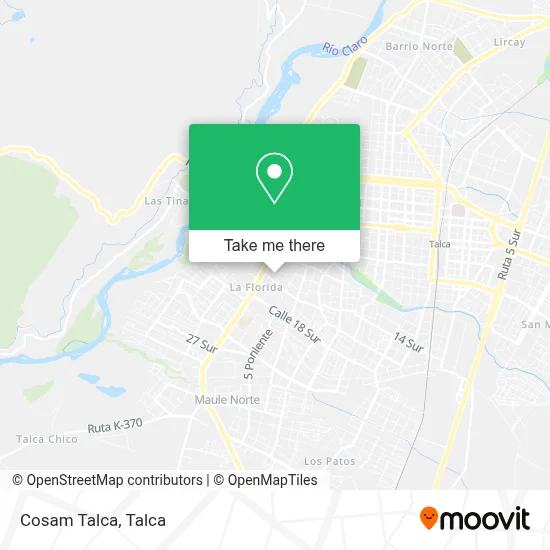Cosam Talca map